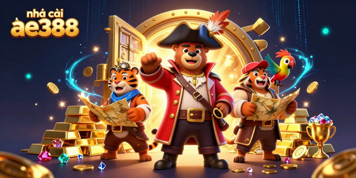 Join the adventure at nhà cái ae388 where treasures await in giant vaults filled with gems and gold.