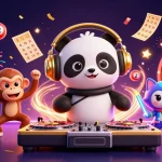 Experience the fun with 789bet as a DJ panda spins while lottery balls and prizes bounce around.