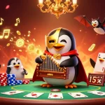 Experience big winnings with sc88 at a vibrant casino scene featuring cartoon elements and rich details.