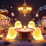 Experience the excitement at 23win's vibrant underwater casino featuring glowworms and dynamic slots.