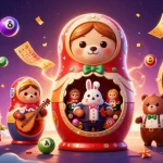 Engage in dynamic fun with SC88, featuring lively bears and colorful lottery balls in a vibrant casino scene.