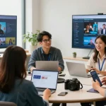 IPTV reseller offering local services, trusted provider at modern office.