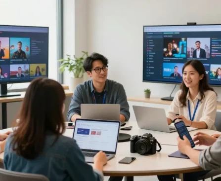 IPTV reseller offering local services, trusted provider at modern office.