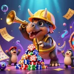 Experience the excitement of HLX79 in this vibrant illustration celebrating casino action and fun!