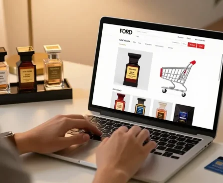 High-quality shopping experience featuring Tom Ford perfumes samples in an online store, perfect for product review and best deals.