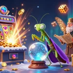 Engage in thrilling gameplay at lu88t with a vibrant 3D casino scene showcasing fortune tellers and jackpots.