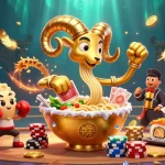 Experience the thrill of sin88it with our vibrant 3D casino illustration showcasing animated characters and a dynamic atmosphere.