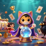 Experience the magic of five88 casino with a vibrant 3D illustration showcasing exciting slot elements and mystical characters.