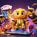 Experience thrilling gaming with DU88 in this vibrant 3D casino illustration.