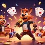 Engage in thrilling gameplay with sv368 đá gà featuring lively hyena characters in casino action.