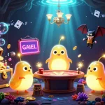 Engage with thrilling games and unlock rewards by tải go88 at an illuminated cave casino scene.