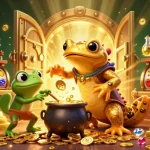 Join the adventure with gavangtv's magical gold quest in a vibrant 3D casino setting.