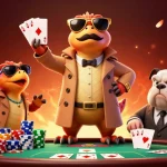 Engage in thrilling gameplay at TR88 as cartoon raptors attempt to enter a VIP casino lounge.