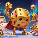 Hitclub's thrilling experience featuring dynamic golden dice and engaging game elements.