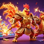 Engage with classic slots using deposit 5000 in this vibrant casino illustration.