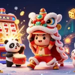 Engage with F168's lively gaming environment filled with animated characters and dynamic casino elements.