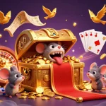 Join the excitement at au88 with a vibrant casino illustration featuring golden treasures and winning elements.