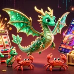 Engage with F168's vibrant gaming experience featuring an emerald sea dragon amidst jackpot excitement.