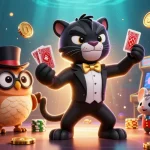 Experience the excitement of gambling at 88vv with fun characters and vibrant arcade elements.