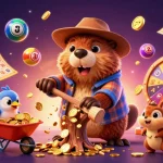 S8 gamblers experience golden coin rains and vibrant game elements in an engaging scene