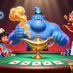 Engage with M3 Bet through a vibrant 3D casino scene showcasing key gaming elements.