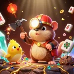 TK88 engages players with vibrant 3D treasure hunting amidst glowing gems and festive elements.