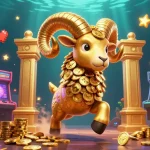 Experience excitement at 23win with a dynamic 3D casino scene featuring vibrant gaming elements.
