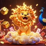 Experience the thrilling atmosphere of BL555 with vibrant casino scenes and winning chances in a lively 3D illustration.