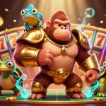 Engage with thrilling 188BET slot machines, featuring dynamic characters in a vibrant 3D illustration.