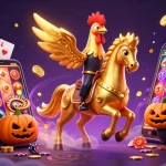 Experience thrilling gameplay with ta88 in this vibrant casino scene, featuring dynamic slot action.