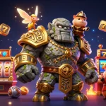 llwin evokes excitement in this vibrant 3D casino scene filled with lively characters and slot machines.