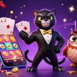 Socolive brings thrilling gambling action with a stylish panther dealer and vibrant game elements.