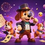 Experience excitement in link vào bj888 with a vivid 3D detective illustration exploring gambling clues and treasures.
