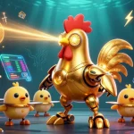 Experience the excitement of 789WIN casino with dazzling futuristic characters and crypto elements lighting up the gaming world.