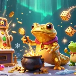 Experience the excitement of 9bet with a vibrant scene showcasing a gold-transmuting alchemist amidst dynamic casino elements.