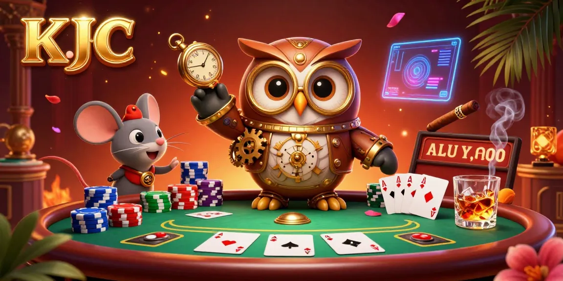 KJC players enjoy rich poker experiences with vibrant 3D casino scenes and engaging characters.