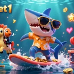 Experience the thrill of winning at 789f-bet1 with a dynamic underwater casino scene featuring vibrant characters.