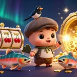 ONE88 engages players with vibrant slot reels and characters in a playful casino adventure.