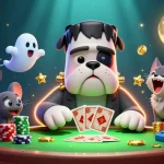Engage with go88u's vibrant casino experience featuring a bulldog monster dealer and animated gaming elements.