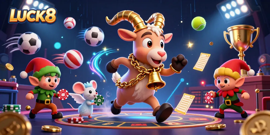 Win big at LUCK8's unique casino featuring Krampus goats and playful elves!