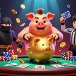 Engage in qq88 live gaming with a lively scene featuring vibrant characters and dynamic actions in a casino.
