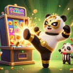 Engage with Sunwin's exciting jackpot scene featuring a dynamic panda wrestler and playful chihuahua referee.
