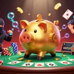 Experience the exciting action with 789ph4's unique characters battling in a vibrant casino scene showcasing poker excitement.