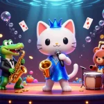 Experience kèo nhà cái 55 with a lively casino scene featuring vibrant characters and dynamic gaming elements.