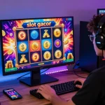 Exciting online gaming experience showcasing slot gacor gameplay with vibrant graphics and statistics.