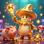 Join the magical realm of okfun, where treasure awaits in this vibrant 3D casino illustration!