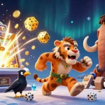 Experience thrilling wins at 11WIN with a lively prehistoric casino scene full of adventure.