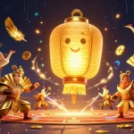 Experience the vibrant energy of vsbet with iconic characters and dynamic casino elements illustrated in a captivating 3D scene.