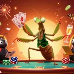 Join spaceman88 for an exciting slot gaming adventure featuring vibrant casino elements and characters.