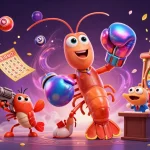 Experience the thrill of 98WIN with dynamic lottery games and vibrant characters in action.